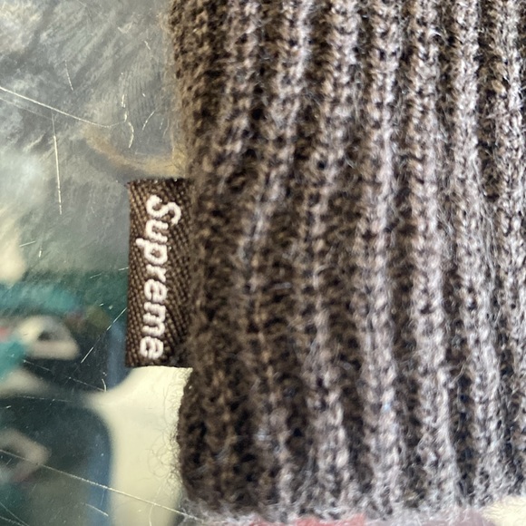 Supreme Beanie used osfa great condition Brown Rare - Picture 2 of 5